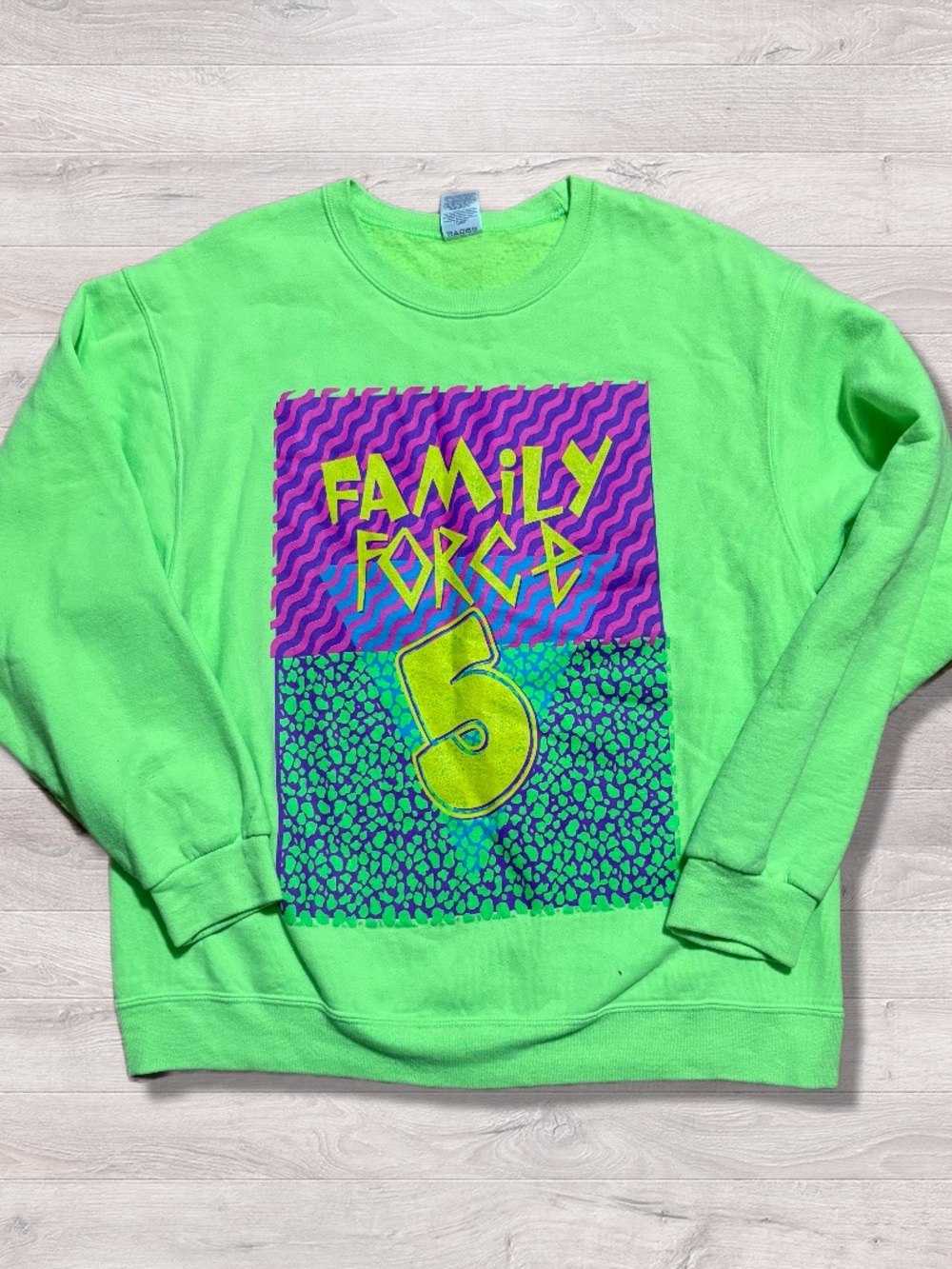 RARE Y2K Family Force 5 Christian Rock Band Sweatshirt Pullover Large Scene HTF